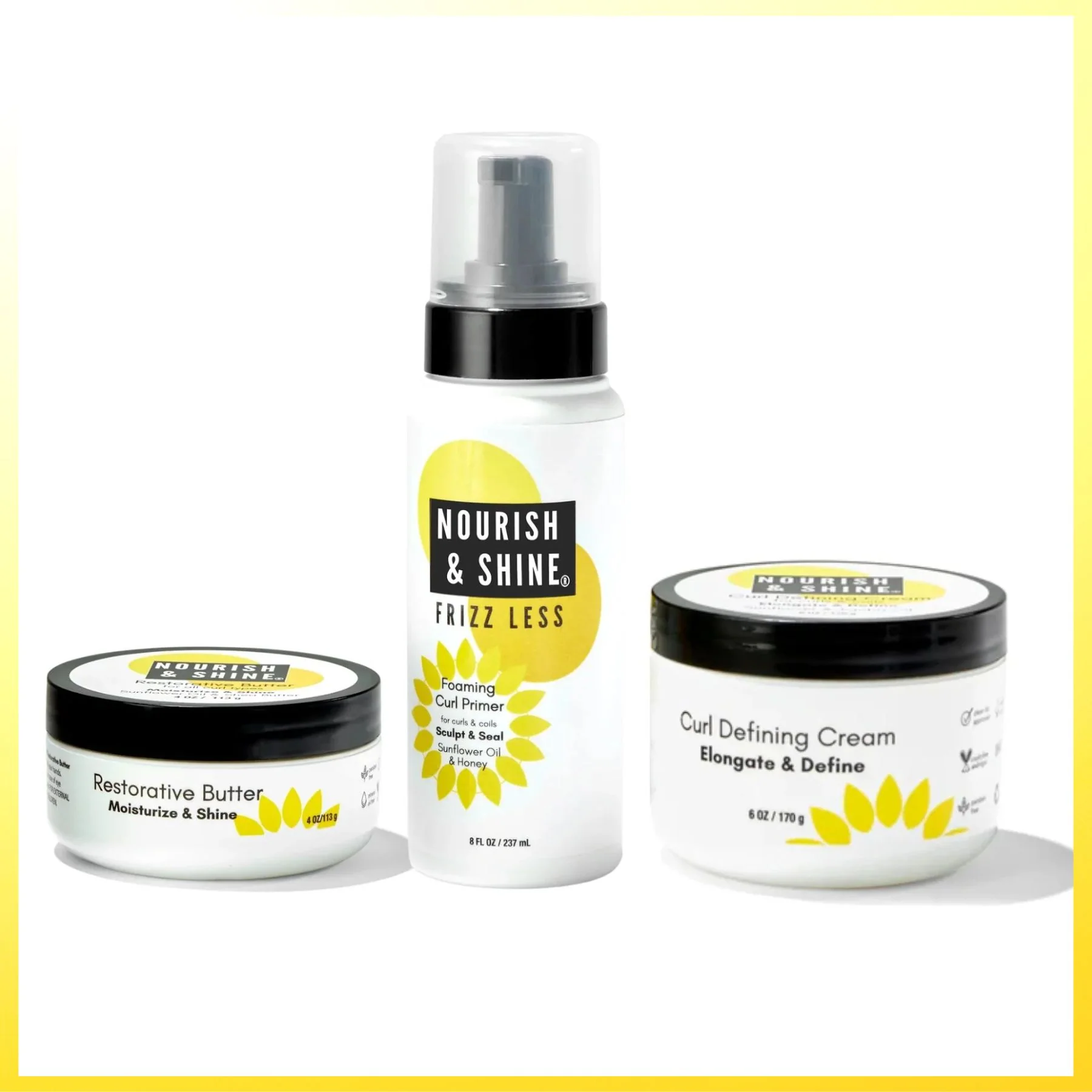 Moisturize, Prime & Style for Curly/Coily Hair (3-Pack)